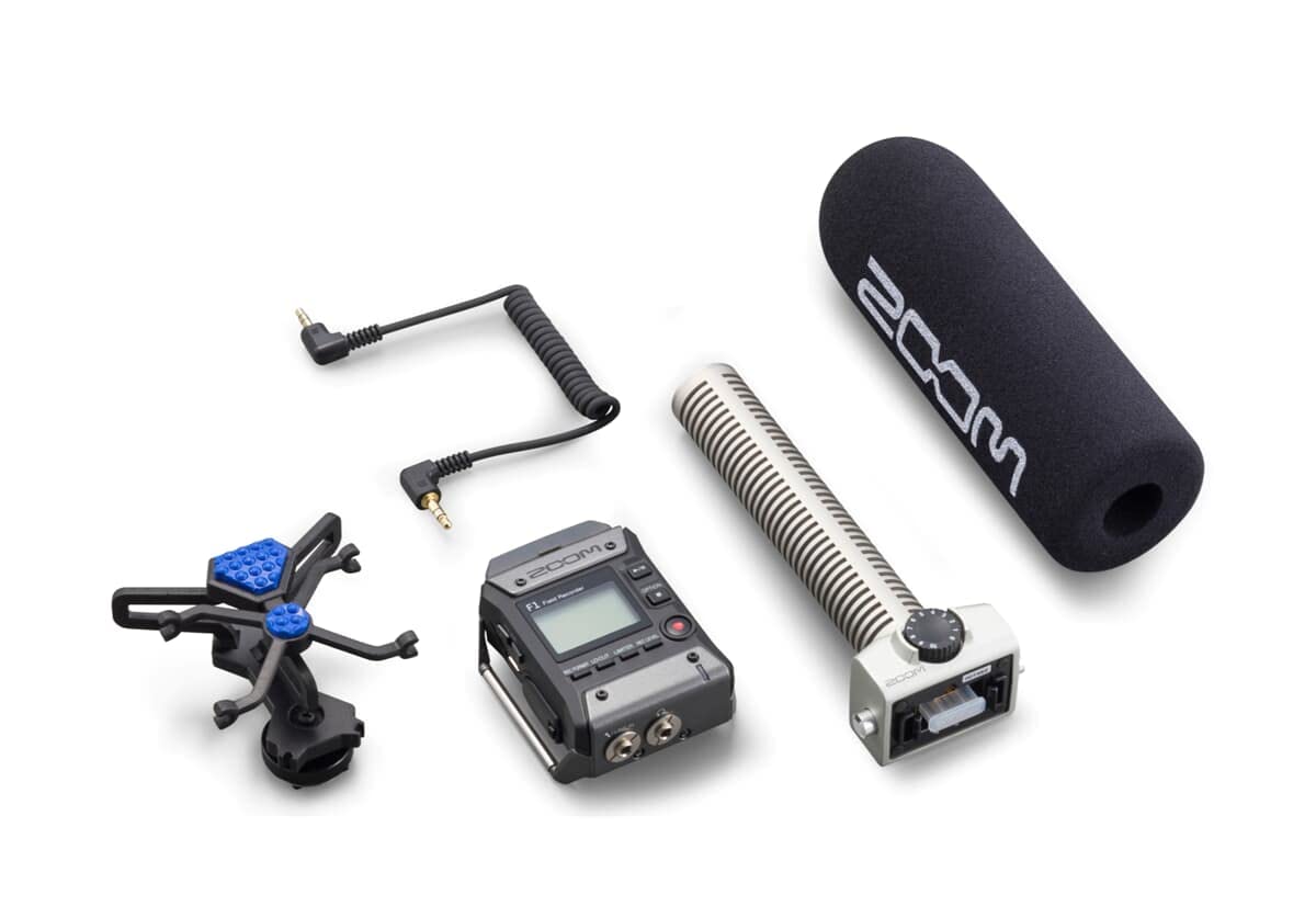 Zoom F1-SP Field Recorder mit SGH-6 Shotgun Richtrohrmikrofon – Professioneller Audiorecorder für Film, Video, Interviews – EU-Version – Schwarz
