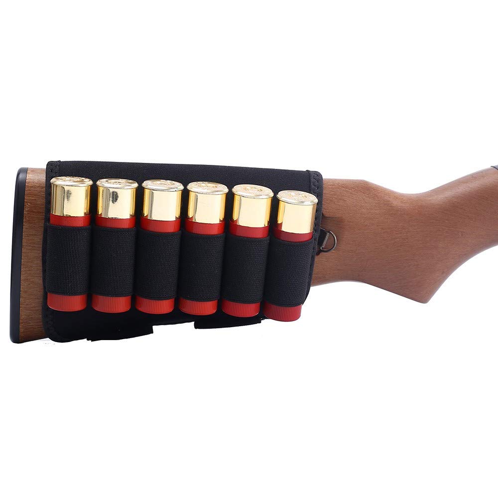 Tactical 6 Round Shotgun Buttstock Porta Munizioni 12/20 Ga Bullet Carrier Caccia Militare Fucile Softair Butt Butt Cartuccia Custodia