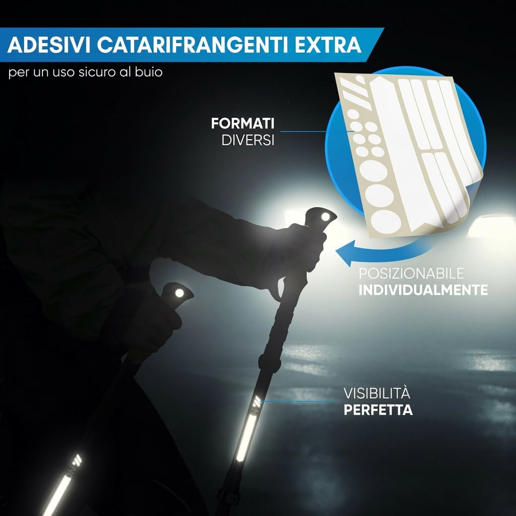 NORDMUT® Bastoncini da Trekking Telescopici | Bastoncini Nordic Walking Donna & Uomo | Trekking Ultralight [con Set Gommini] Regolabili con Impugnatura in Sughero Naturale (Carbone)