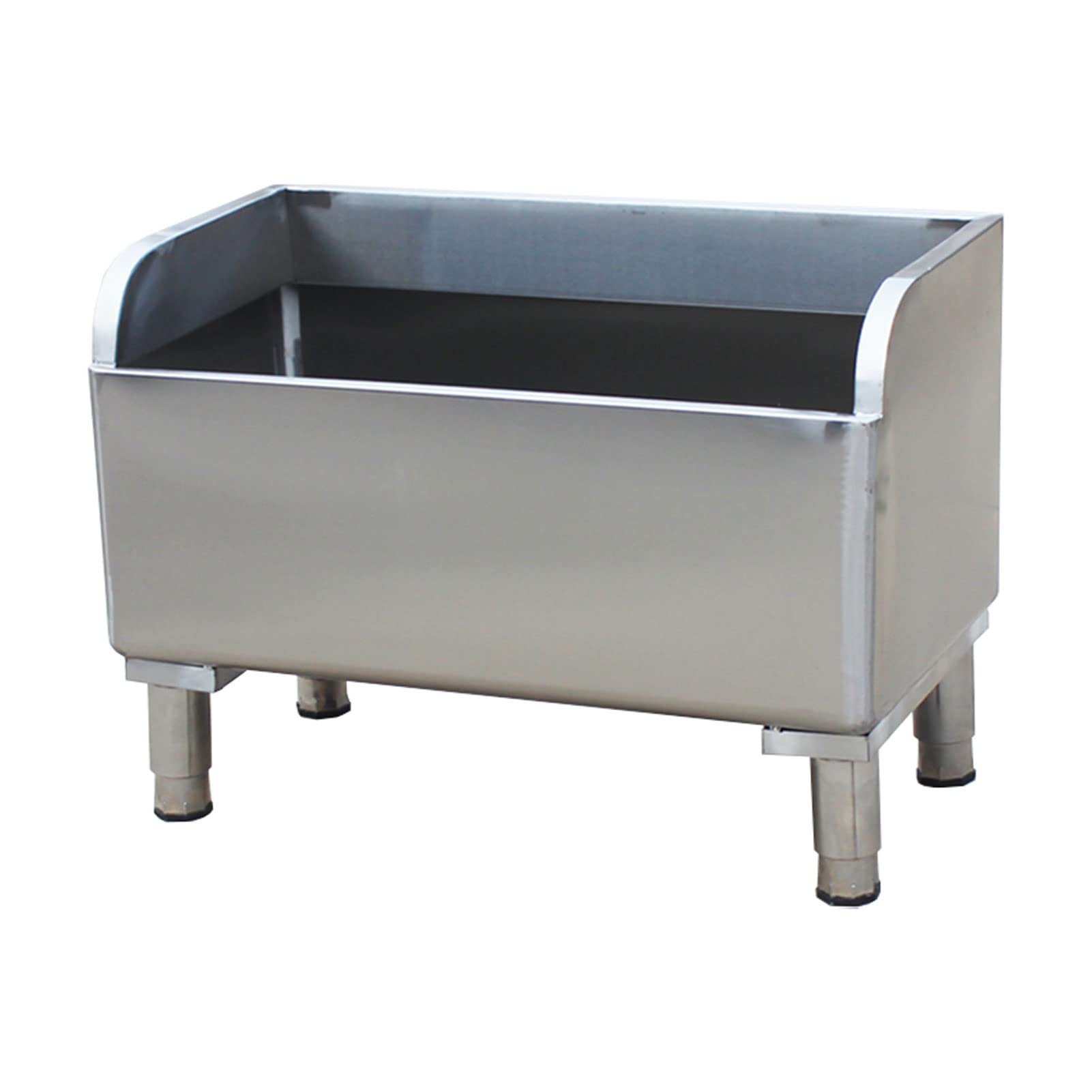 ASerZenith Stainless Steel Floor Mop Sink, Commercial Freestanding Slop Sink For Restaurant, Laundry, Garage & Backyard,60X41X55Cm