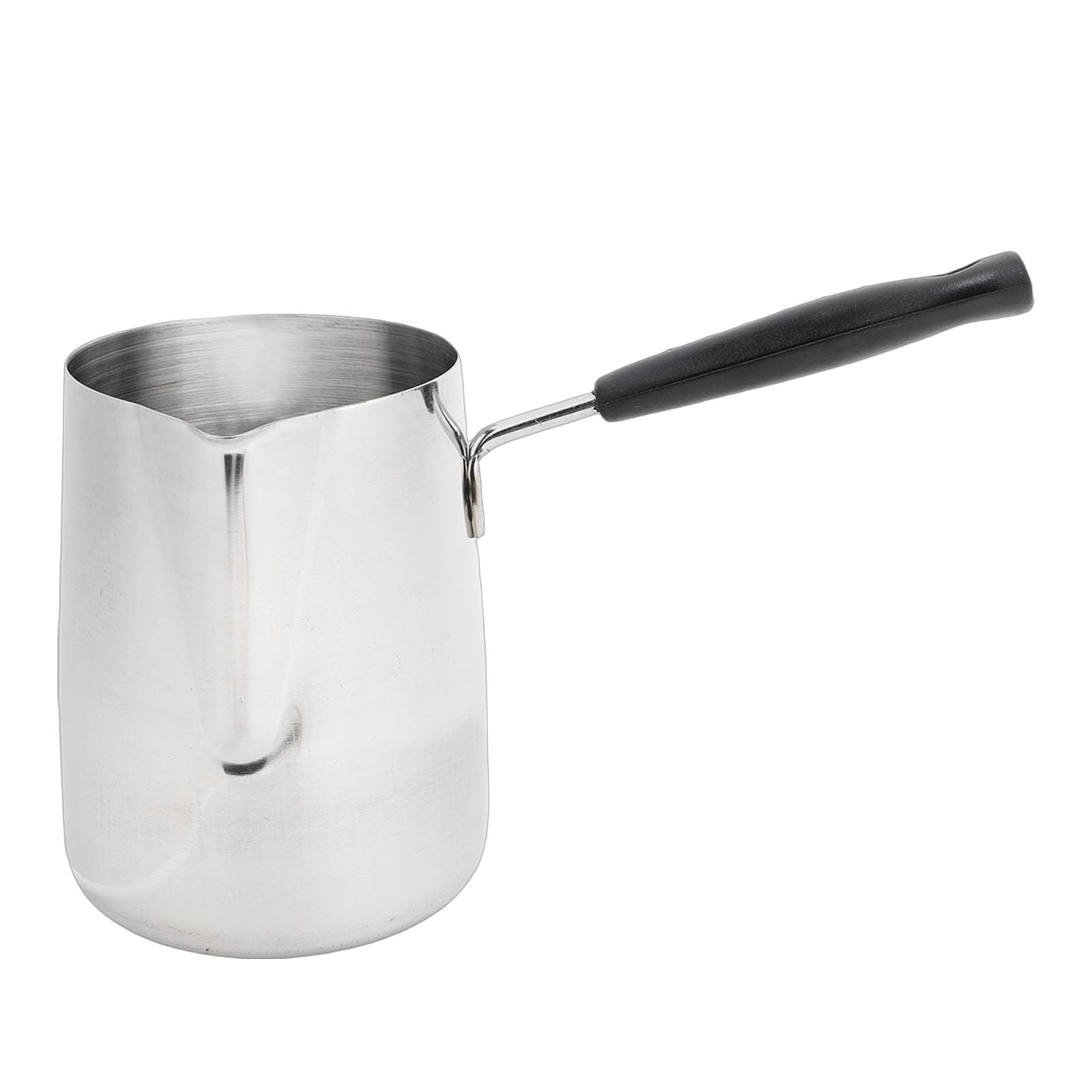 Turkish Coffee Pot, 304 Stainless Steel Stovetop Coffee Maker with Eagle Beak Spout for Milk Chocolate Tea Butter, Wide Mouth Dishwasher Safe (350ml)