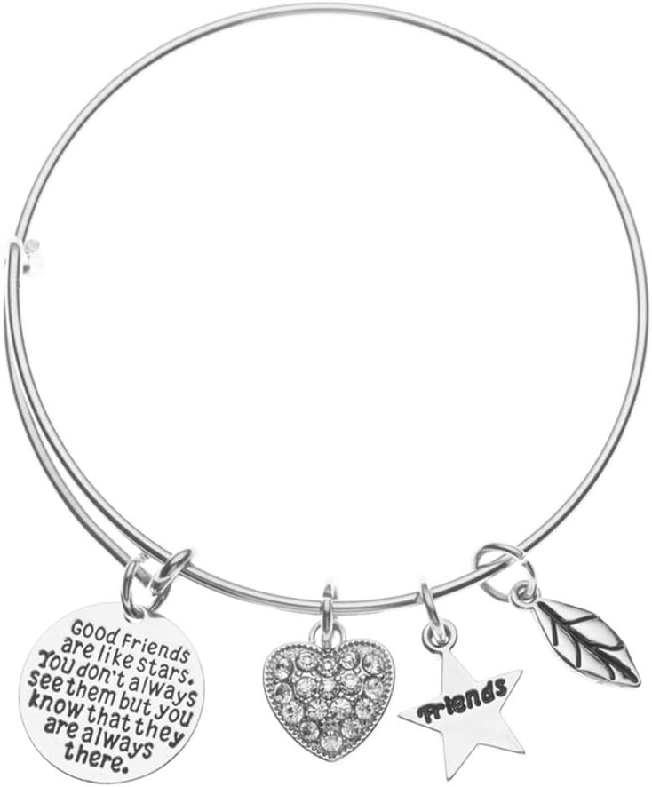 Best Friends Bracelet- Good Friends are Like Stars Bracelet- Friend Jewelry for Friends