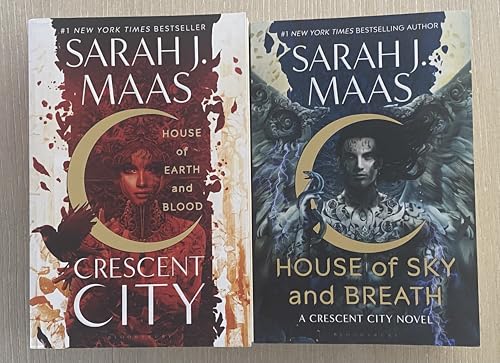 Crescent City Two books collection set (House of Earth and Blood (Paperback) & House of Sky and Breath) Hardcover Feb 2022