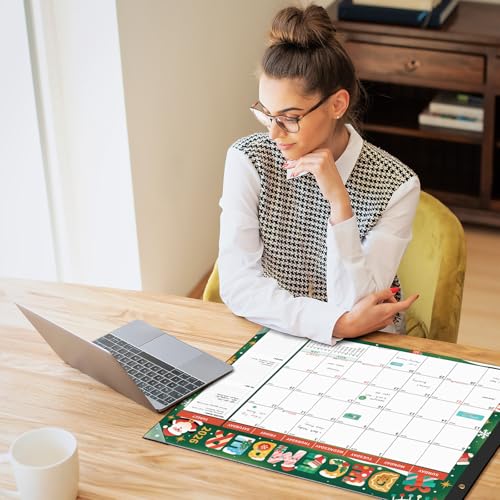 Image of Ospelelf Desk Calendar 2026-2027 Large 22 inchx17 inch Monthly Family Planner Pad with Protective Cover 18 Months Use July 2026 to December 2027 Season