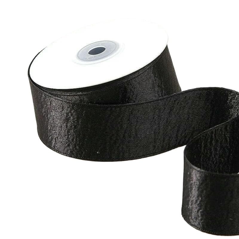 Aksamitna wstążka, Wstążka DIY do pakowania nakryć głowy w kwiaty Dwustronna wielokolorowa od 9 mm do 38 mm(Black,25mm(50y))