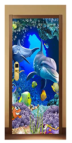 Image of Decorative Door Wallpaper Wall Poster for Home, Office, Kitchen, Living Room, Bedroom Doors etc(Size-30x78 inch) 10 (Design 03)