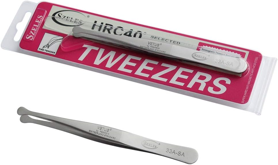 Vetus Tweezer Non-magnetic Stainless Steel Round Tip 33A-SA