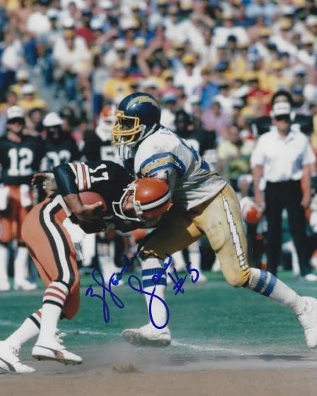 Autographed Woodrow Lowe 8x10 San Diego Chargers Photo
