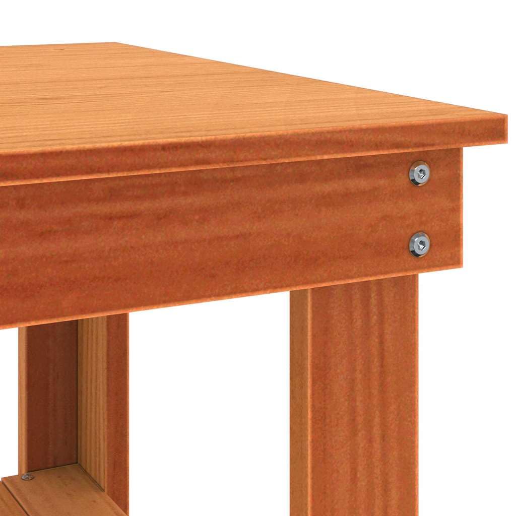 vidaXL Banco de Trabajo 110,5 x 50 x 80 cm Madera de Pino Maciza