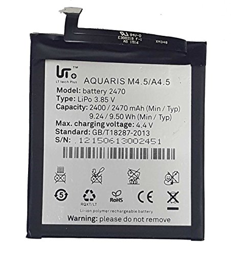 Todobarato24h Bateria Compatible con BQ Aquaris M4.5/A4.5 2470 mAh Voltaje 4.4v