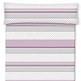 Cisne Rojo Juego Sabanas Cama 105 cm. Juego Sabanas Verano. Sabanas Estampadas. Calidad. Modelo Aras. Color Rosa Cama 105 cm