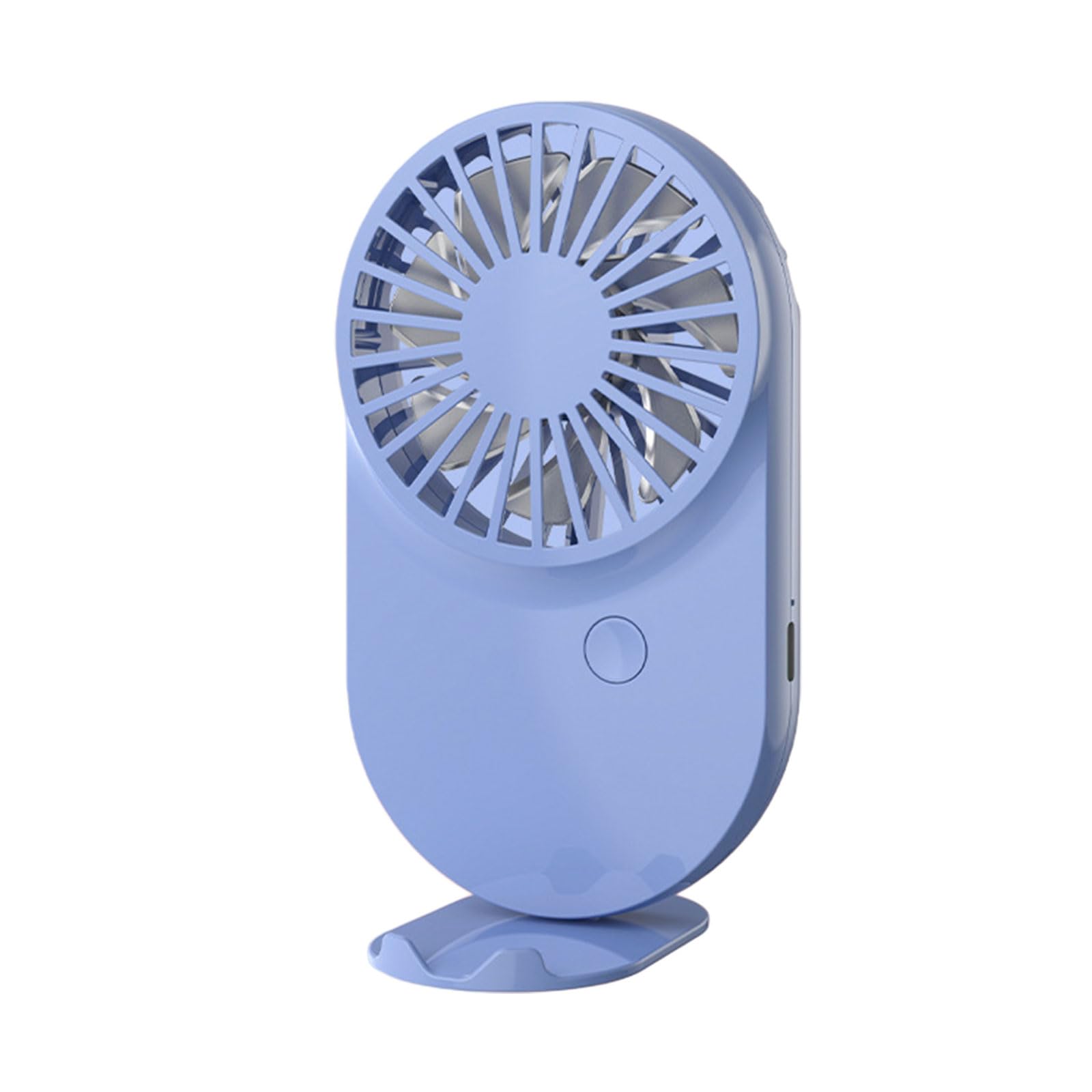 FGJsfhrDTU Portable Fan, QuietLightweight Cooling Camping Handheld ABS Desk for Everyday Use Small(Blue)
