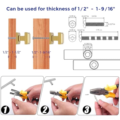 Image of Ravinte 30 Pack Gold Square Kitchen Cabinet Knobs,Zinc Solid Drawer Pulls,Farmouse Cabinet Handles for Cupboard, Closet, Dresser and Bathroom, Modern Cabinet Hardware for Cabinets