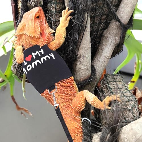 Image of Adjustable Harness Clothes with Leash for Walking Outdoor Bearded Dragon Harness and Leash Set for Lizards,Chameleon,Reptile,Dress Your Bearded Dragon in The Best Outfit,Halloween Costume Accessories
