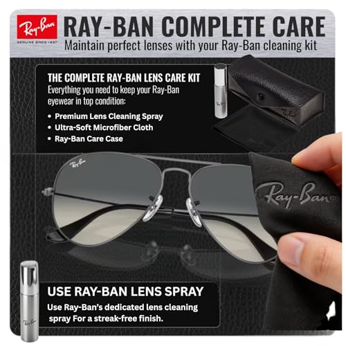 Image of Ray-Ban RB3025 AVIATOR GRADIENT Pilot Shaped Sunglasses for Men & Women with Official RAYBAN Eyewear Kit