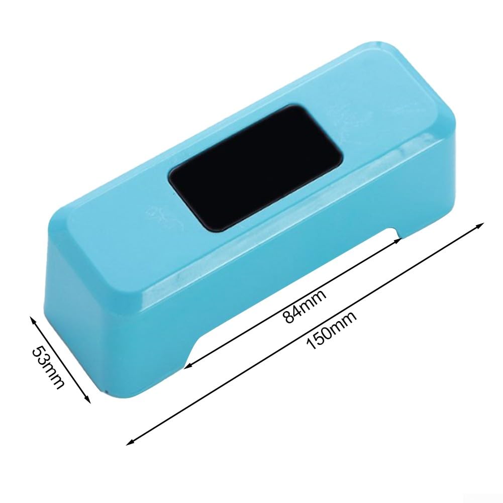 Robinet de chasse d'eau automatique à induction intelligente, capteur de chasse d'eau sans contact, robinet de chasse d'urinoir économiseur d'eau (bleu)