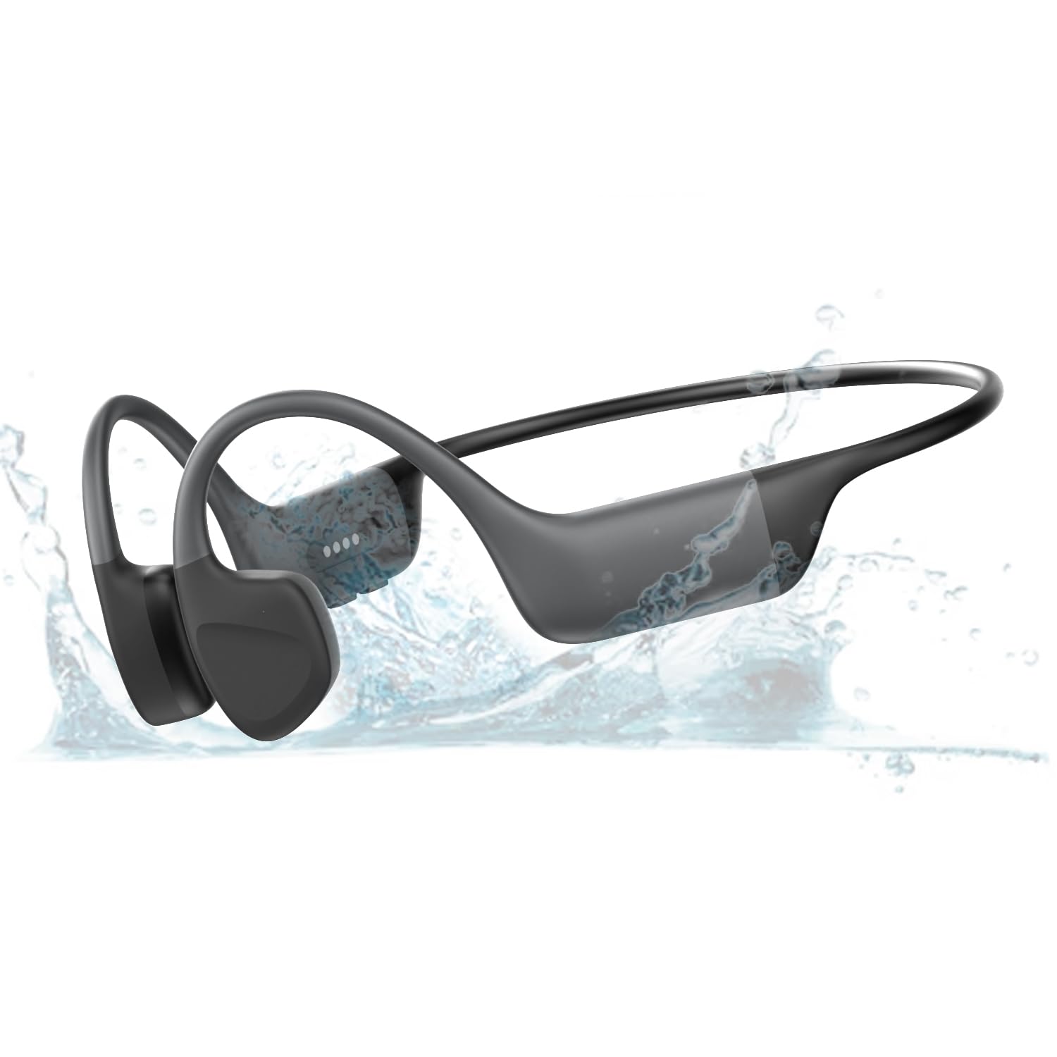 Bone Conduction Headphones, Open Ear Running Headphones Bluetooth 5.4, IP68 Waterproof Wireless Sports Headsets with Mic & 32 GB MP3 Memory for