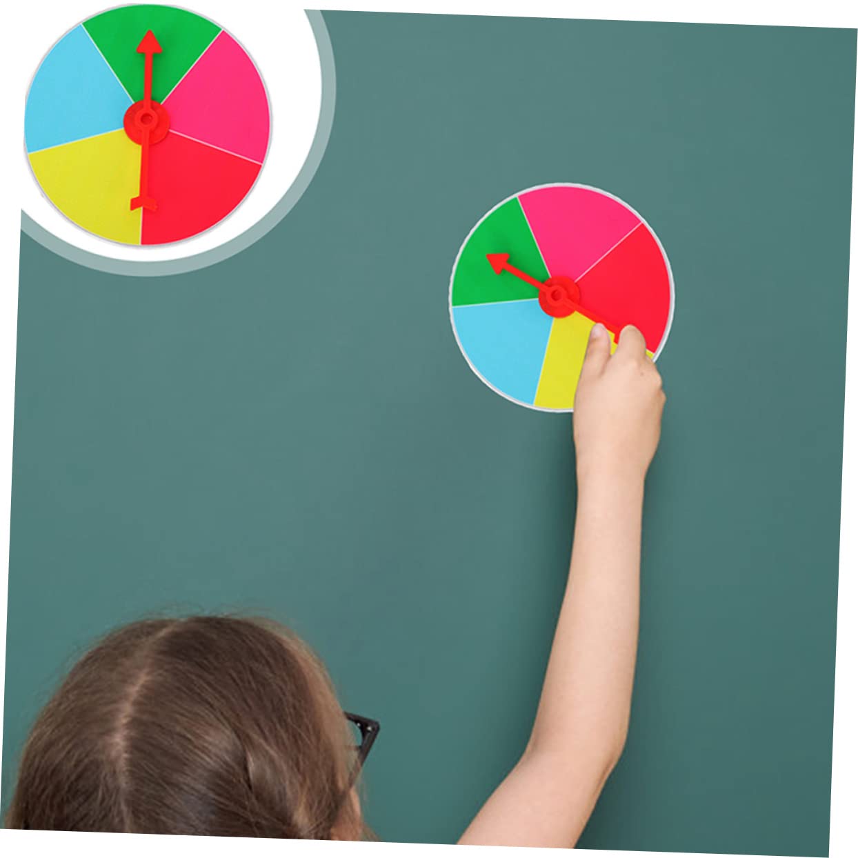 Hemoton Lucky Draw Wheel Boys and Girls' Party Game Prop Wheel Fine Craftsmanship