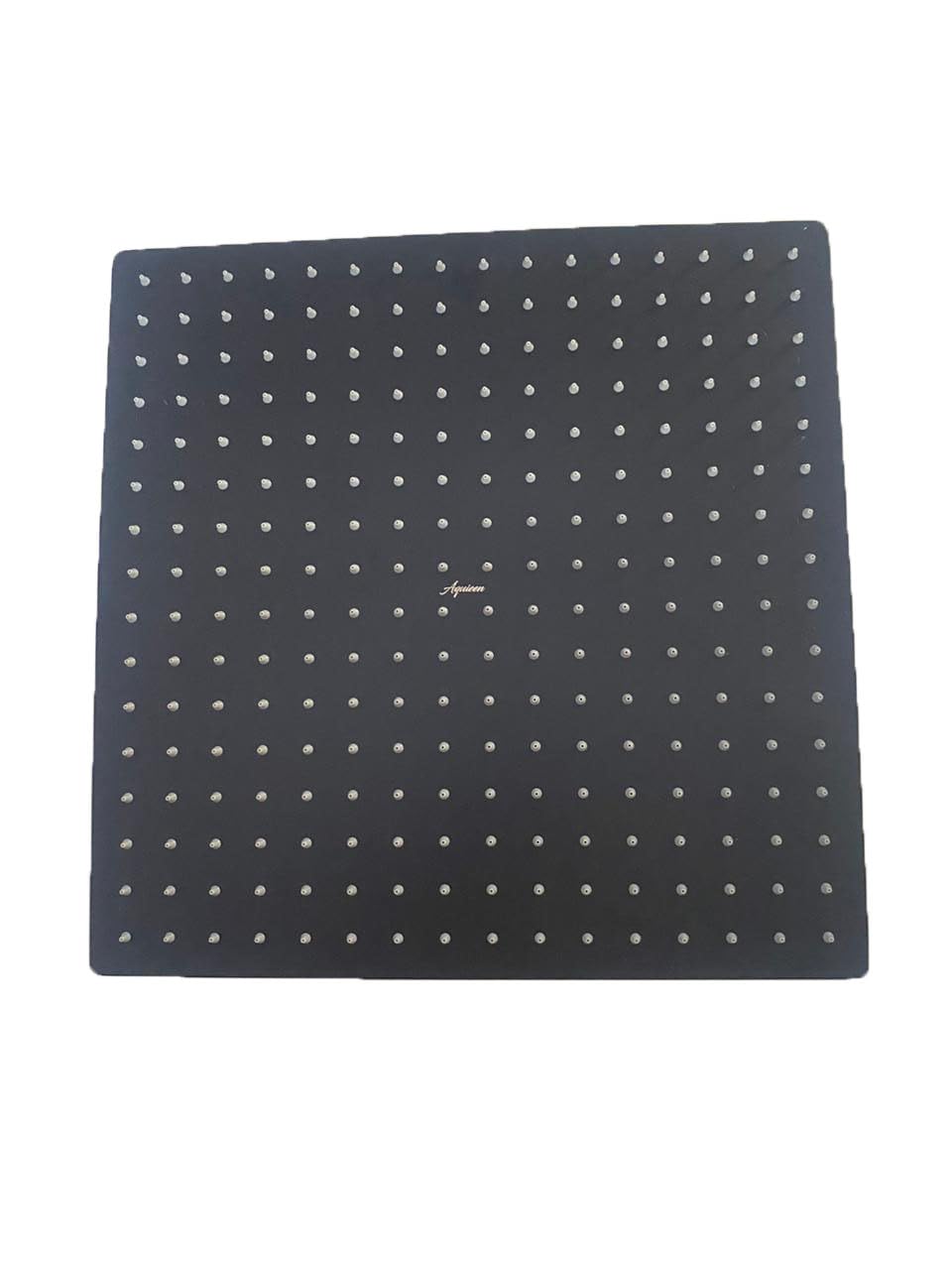 Aquieen Wall Ceiling Mounted Overhead Shower (Black) 16" x16"