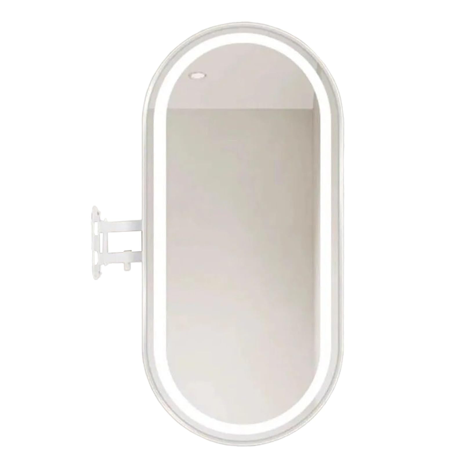 FGXHHS Vanity Mirror Oval Mirrors Shower with Dimmable Lights for over Sink Bathroom Bedroom Entryway(White,30x60 cm)