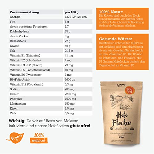 Hefeflocken, edel Hefeflocken Nährhefe vegan und glutenfrei, Qualität aus Österreich (1 kg)