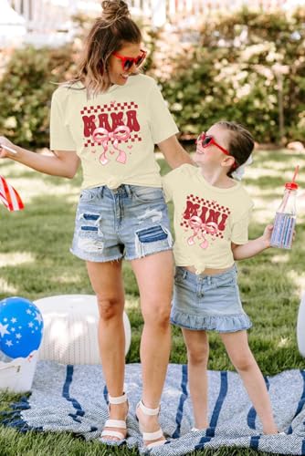Image of Mommy and Me Valentines Day Shirts: Love Heart Tshirt Family Matching Outfits Mom and Girls Valentines Day Gifts