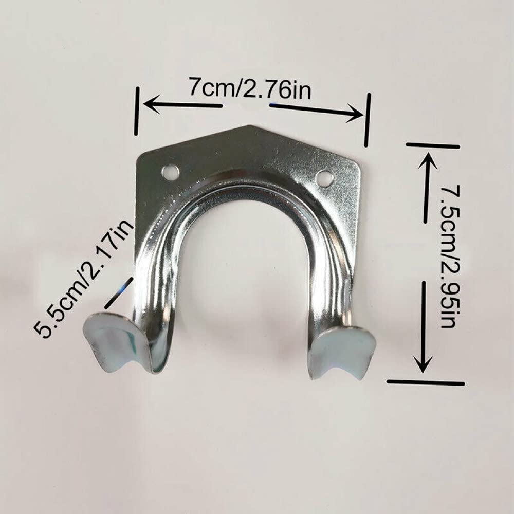 5/10/15/20 Stück Metall Werkzeugaufbewahrung Wandhaken Doppel Aufhänger Halter Hängende Haken Garten Küche Garage Haushälterin Kleiderständer, 10 Stück
