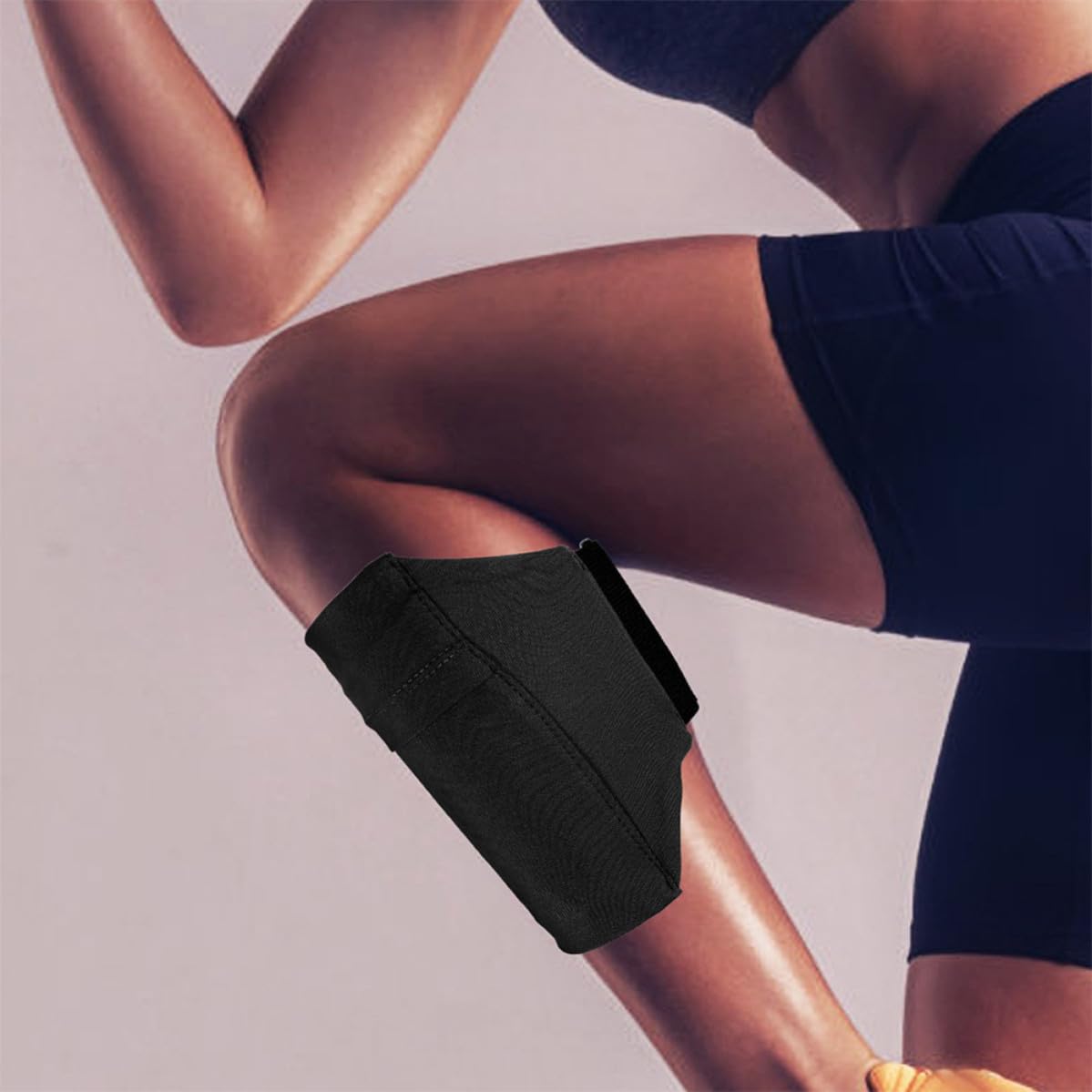 STOBAZA 8 Pièces Bracelet de Jambe pour Téléphone Portable Réglable, | Jogging et Randonnée, Taille Ajustable 5, 5 à 7, 5 Pouces, Bande Élastique Légère et Respirante