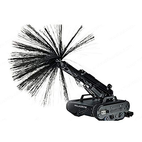Image of MILAGROW Hydra Air Duct Cleaning Robot, 3-Way Camera, No Dead Corners, 30º Obstacle Climbing, Different Brush Heads for Different Ducts, 360º Maneuverability & S Pattern (Black)