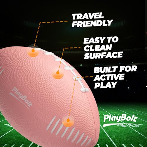 Image of 7.25 inch Mini Foam Football for Kids & Toddlers - Easy Grip Small Youth Sports Ball - Soft Foam Footballs for Little Hands Sports Play - Toy Gifts for Boys & Girls