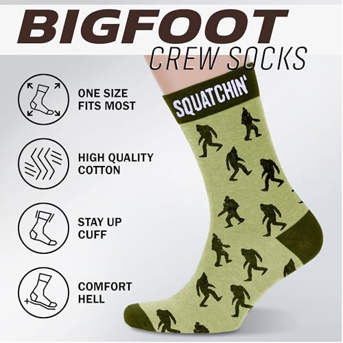 Image of VICRAZY Father Day Gifts for Husband, Dad, Grandpa, Men - First Mother's Day for Pregnancy Mom, Wife - Funny Bigfoot gifts