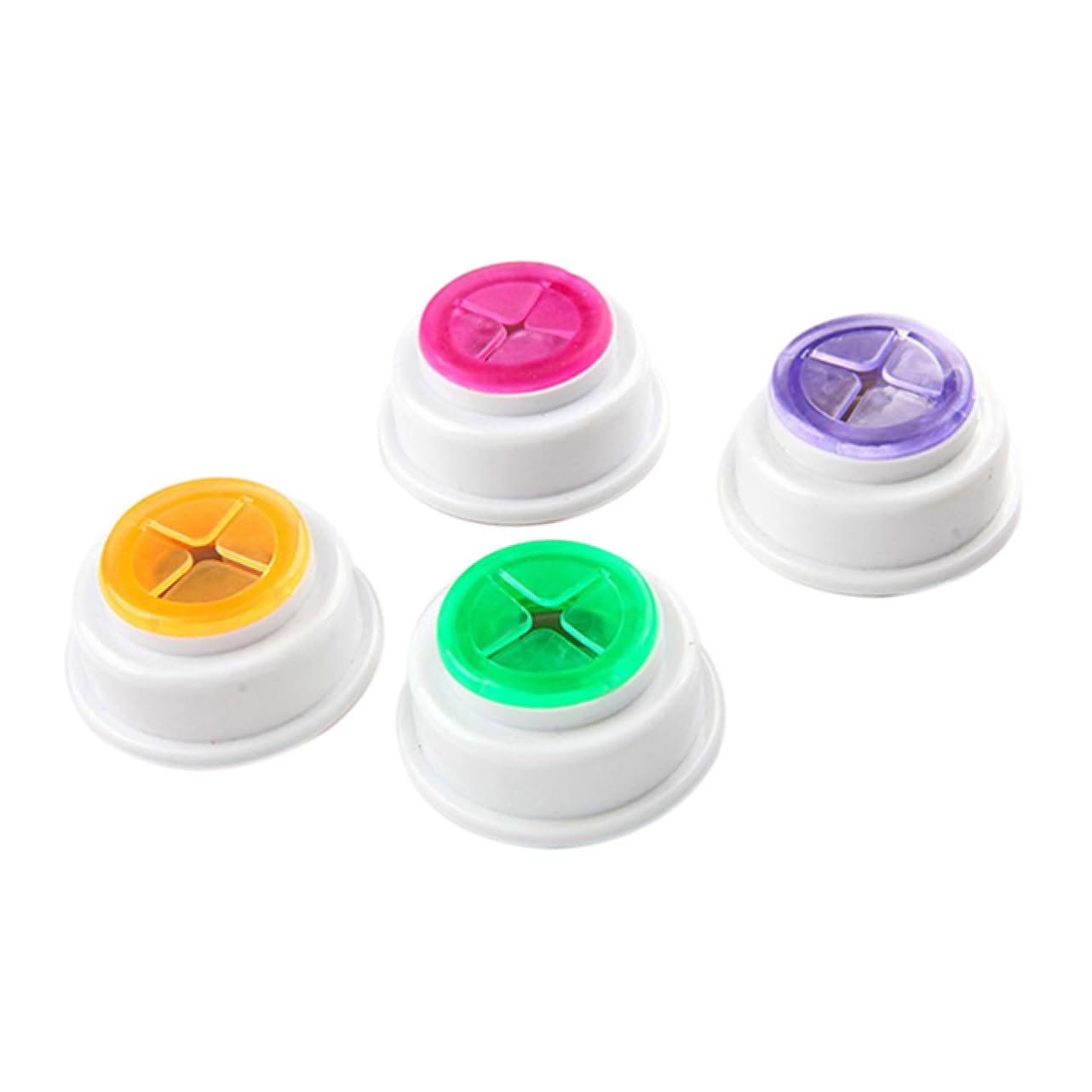 DECHOUS 4Pcs Self Adhesive Towel Holder Hooks Round Wall Mounted Grabber Clasp for Kitchen Bathroom Laundry Room Strong Water Design Easy Installation