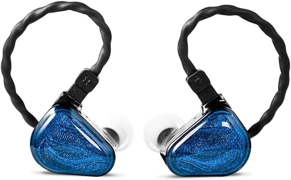 TRUTHEAR Zero Mavi Dual Dynamic Drivers In-Ear Headphone | Sahne, Stüdyo veya Odyofil için Çift Sürücülü Kulak içi/In-Ear Kablolu Monitör Kulaklık