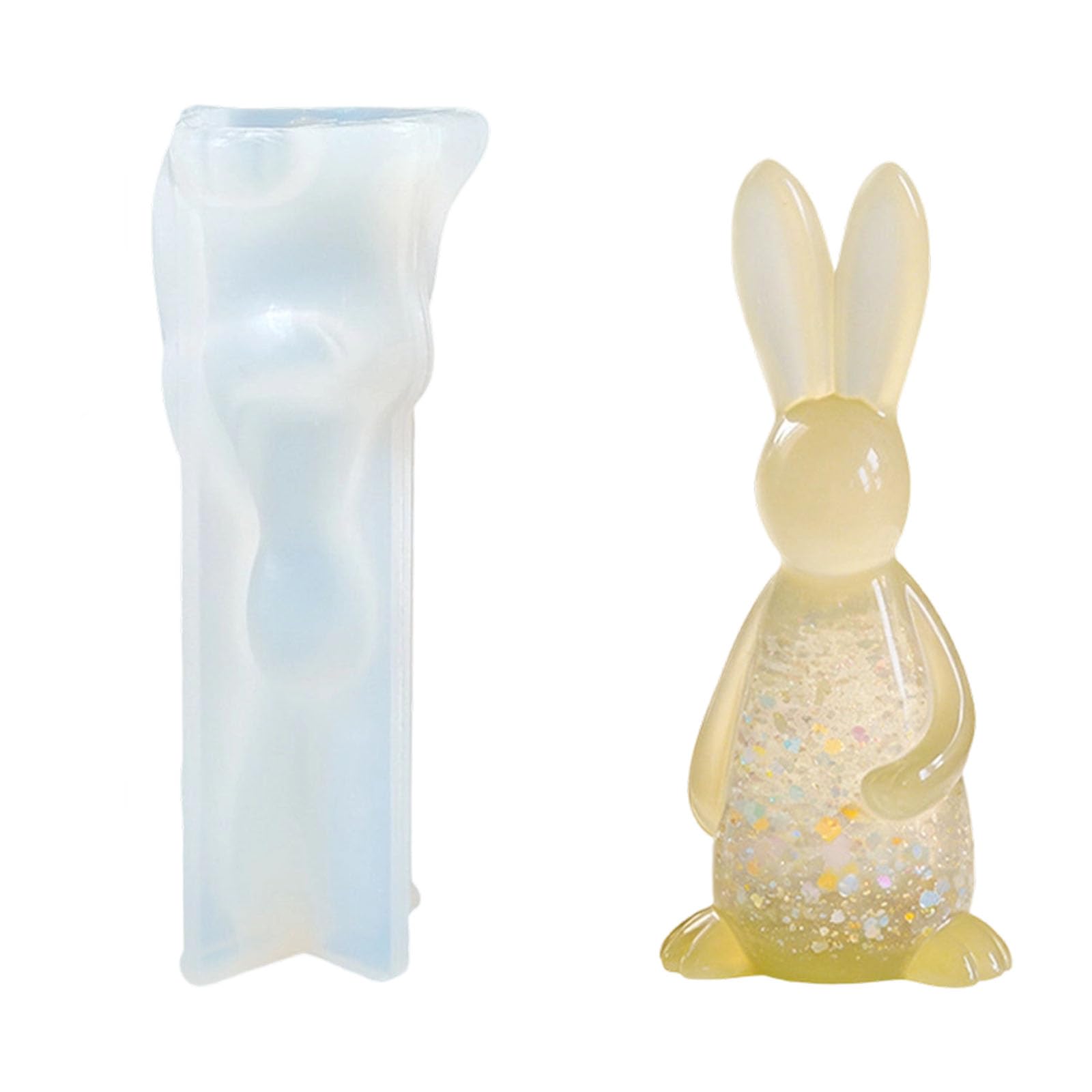 NEWFT Sturdy Silicone Rabbits Tray for Artistic Cake Decorating Chocolate Molding and Projects Handcraftsman Cake Equipment Home Baking Accessories