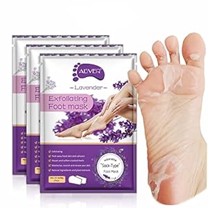 Foot Peel Mask 3 Pack, Exfoliating Foot Socks Calluses Remover Dead Skin, Moisturizing Feet Peeling Mask for Dry Skin…