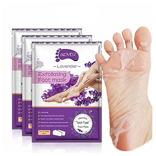 Paquete de 3 mascarillas exfoliantes para los pies, calcetines exfoliantes para los pies, callosidades, removedor de piel muerta, mascarilla exfoliante para los pies con aloe para pieles secas