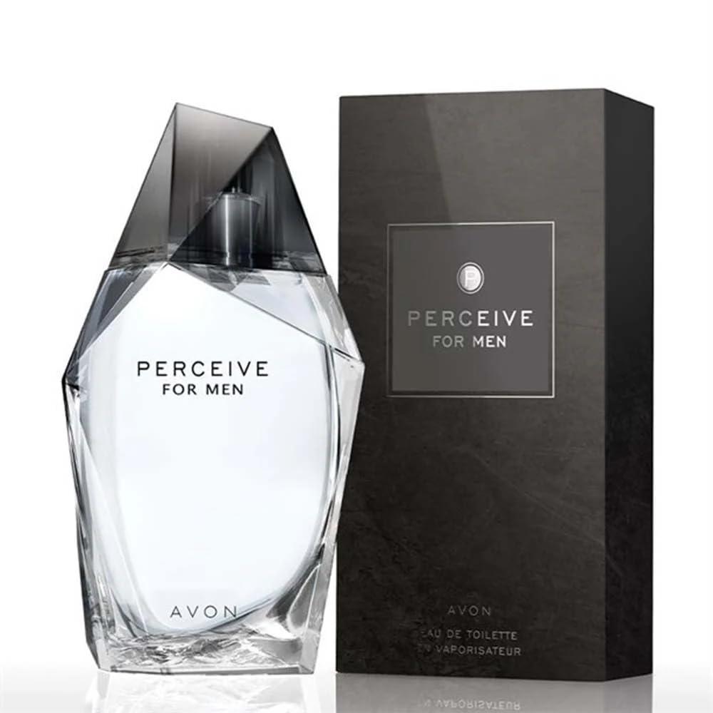 Perceive Cologne for Men, 3.4 fl. oz (100 mL) – Fresh Aromatic Men’s Fragrance with Sparkling Citrus, Sage & Cedarwood – Long Lasting Perfume for Men, Designer Cologne for Men, Great for Men’s Gifts