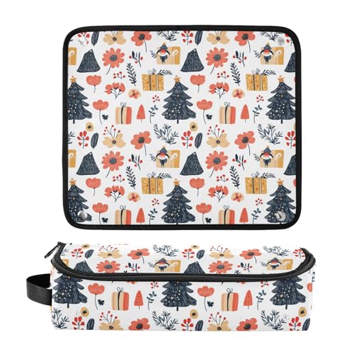 Bolsa de viaje para herramientas de cabello con dibujo de mármol, resistente al calor, para planchas, rizadores y accesorios de cuidado capilar miniatura 3