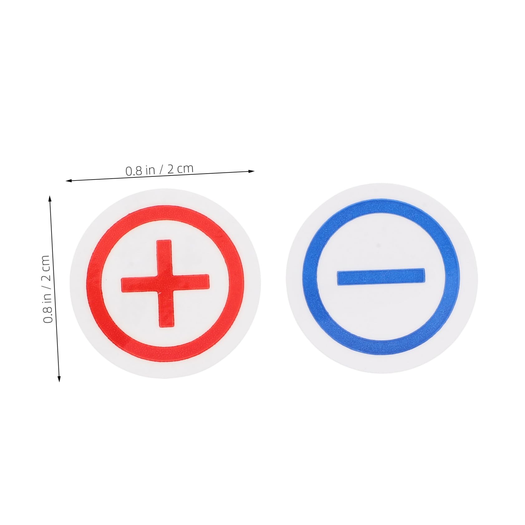 LIFKOME Polarity Warning Stickers of Positive Negative Decals for Batteries Electrical Machines Panels High Visibility Safety Compliance Stickers