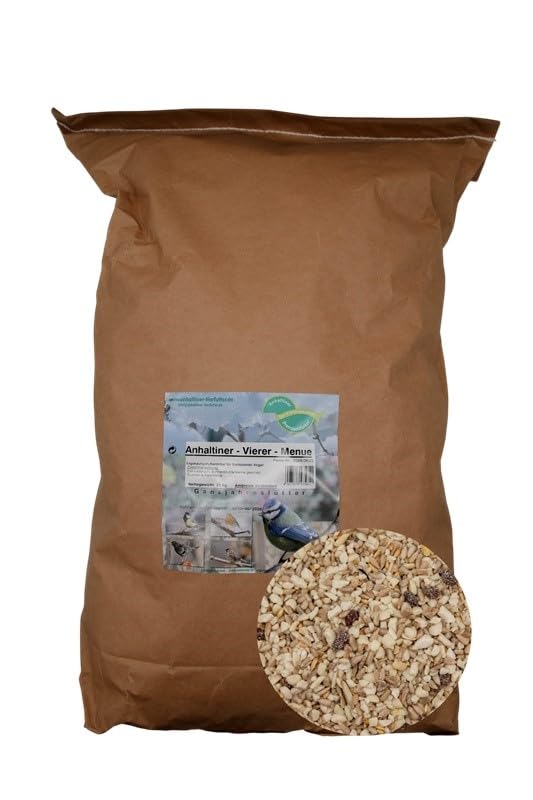 Anhaltiner-Vierer-Menü 25kg - Premium Ganzjahresvogelfutter | Ganzjahresfutter