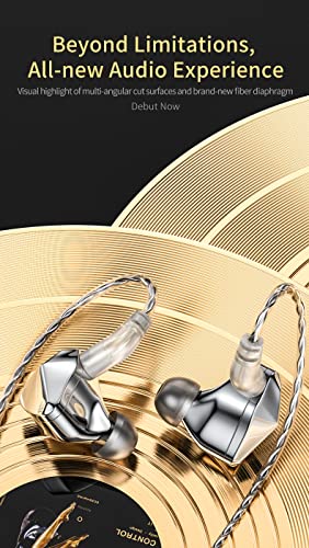 NEX WGZBLON BL-07 HiFi In Ear Monitors, 10mm Fiber Diaphragm high resolution Zinc Alloy Cavity - Image 2