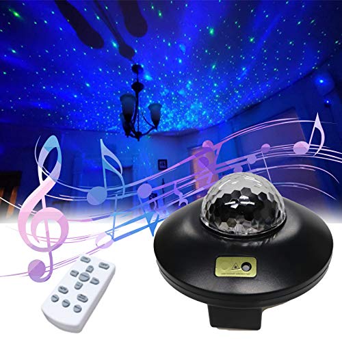 Water Wave Lights Projector - Outdoor Waterproof LED Ripple Garden Lights RGBW Effect with Remote for Christmas Halloween Garden Indoor Wedding Party Holiday Disco Kids. (3 in 1 Star Projector Light)