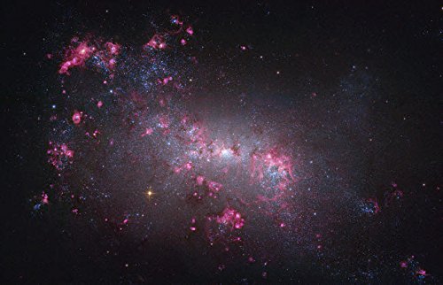 夜空/ポスター Amazon.co.jp: NGC 4449 星座の不規則な銀河 ケインズ