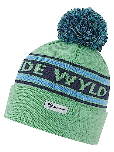 Bonnet à pompon tricoté Ziener Ikuto coloré pour les sorties d'hiver
