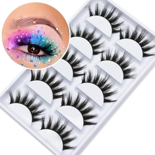 5D Faux Mink Lashes - Luxurious & Wispy Eyelashes (Dubai)