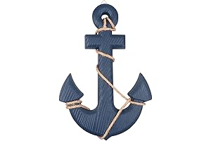 13" Wooden Anchor for Crafts and DIY Projects