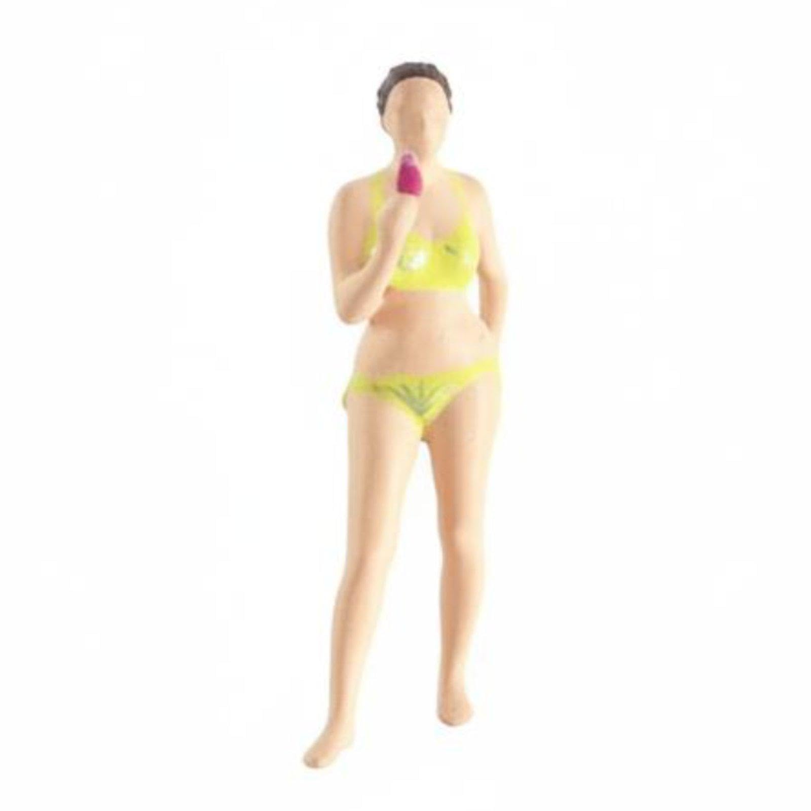 SECRET DESIRE 1:64 Scale Female Figure Hand Painted 1/64 Scale Female Figurine Highly Detailed Swimsuit Girl Miniature for Hobbyists, Adults 1039 Peach-image-18