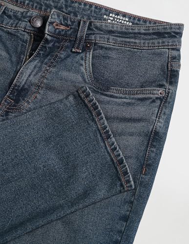 Image of U.S. Polo Assn. Denim Co. Blue Solid Mid Rise Light Button Stretchable Cotton 1050 Men's Jeans