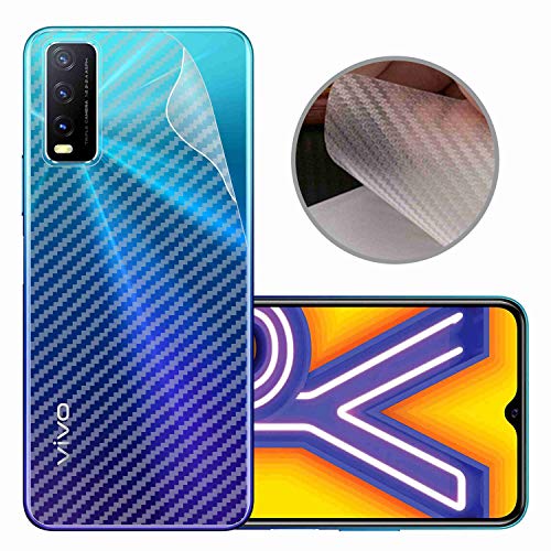 Image of Compatible with Vivo Y20I Back Screen Protective Film Carbon Fiber Skin Transparent Screen Guard Sticker