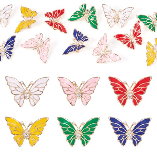 Broche papillon colorée pour masquer un défaut ou raviver un vêtement